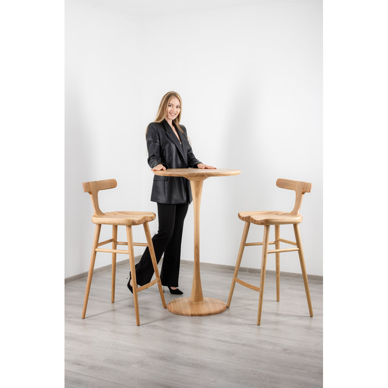 Anvil Chair With Back, Matte Ash, Bar Stool (31” Seat Height)