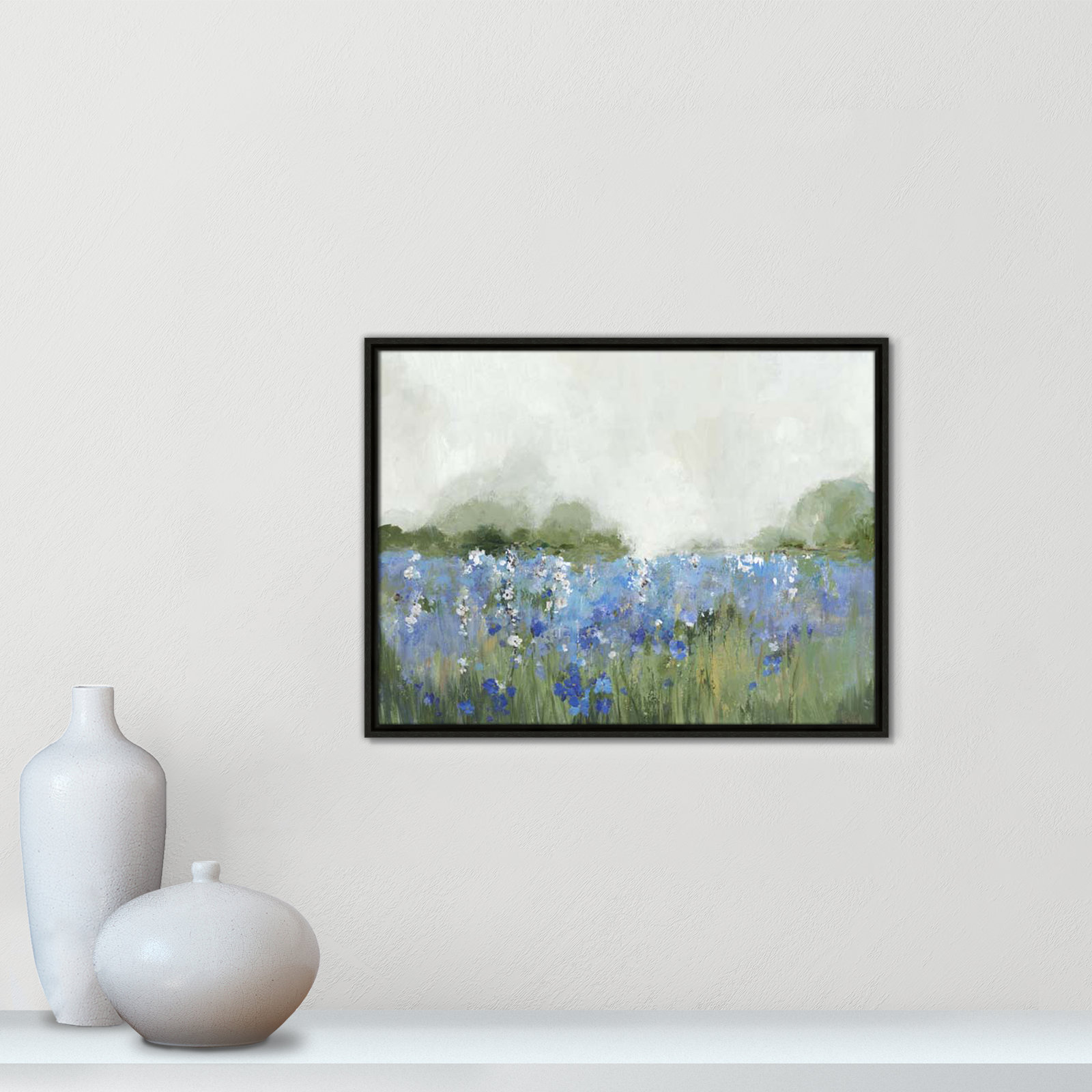 Meadows Bluebels Field "Meadows Bluebells Field" Print, Espresso Framed, 19.5" H x 25.5" W x 2" D