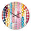Horloge murale rayée Vibrant Serenity-101235075
