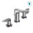 TOTO® GO Series 1.2 GPM Two Handle Widespread Bathroom Sink Faucet with Drain Assembly, Polished Chrome-48776862