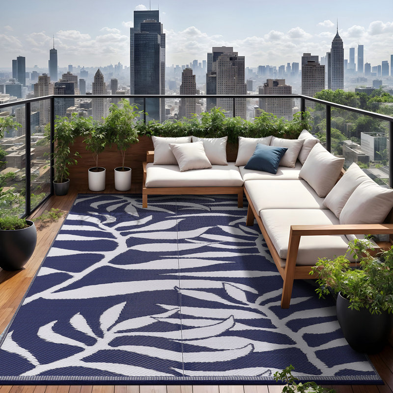 Aldo Performance Floral Rug, Rectangle 9'10" x 13'