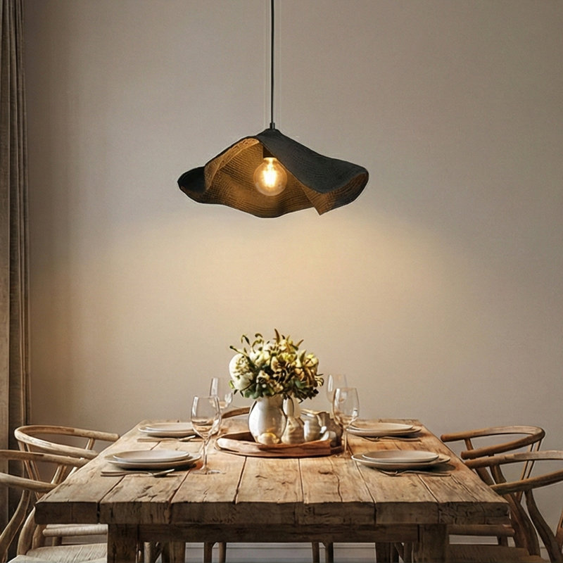 Luminaire suspendu unique à 1 lumière Antrez, Noir