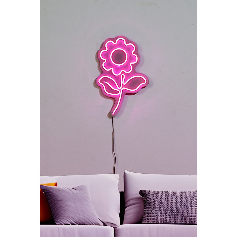 Bande d'éclairage flexible DEL néon, 10,8 po x 19,7 po | IP67 imperméable, gabarit en mousse de PVC, adaptateur 12V 4A, longueur totale: 12,3 pi | Parfait pour la décoration intérieure, les fêtes et les solutions d'éclairage créatives