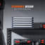 Armoire-distributeur de perceuse, armoire de rangement à cinq tiroirs pour armoire de rangement de perceuse en acier # 1 à # 60 avec étiquettes, distributeur de perceuse empilable pour le rangement des forets
