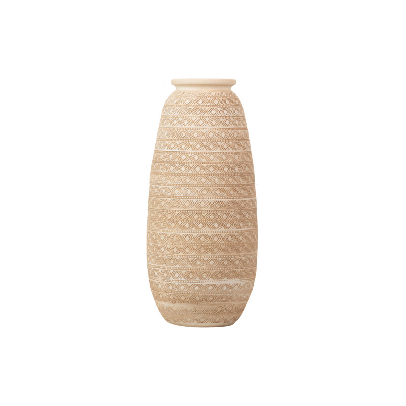Ceramic / Porcelain Floor Vase, White, 80cm H x 30cm W x 30cm D