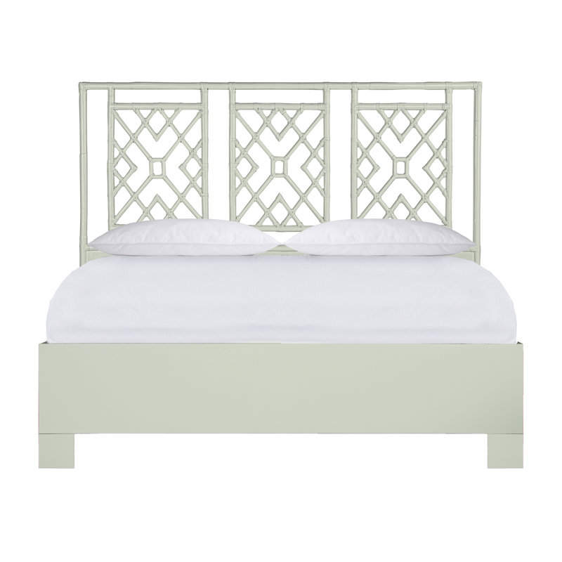 Ananias Platform Bed, King, Celery Green