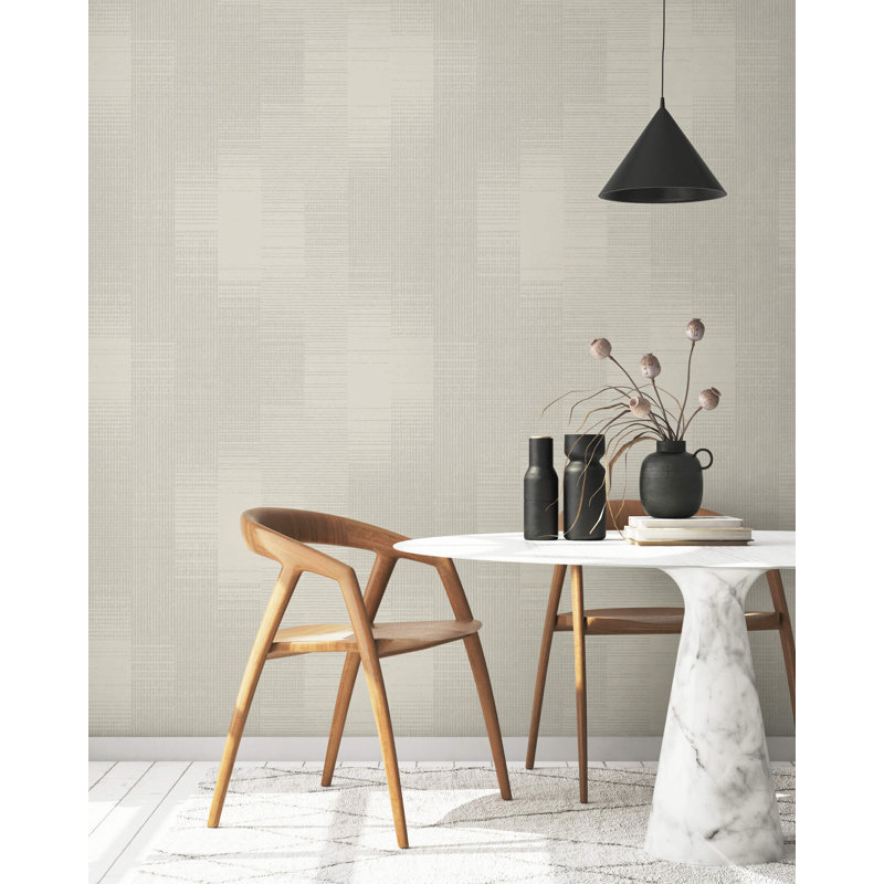 7m x 75cm Matte Subtle Pattern Wallpaper Roll, Beige
