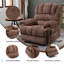 Fauteuil inclinable électrique en chenille de 23 po de large et à dossier haut avec massage par vibration à 8 points et chauffage lombaire-452900986