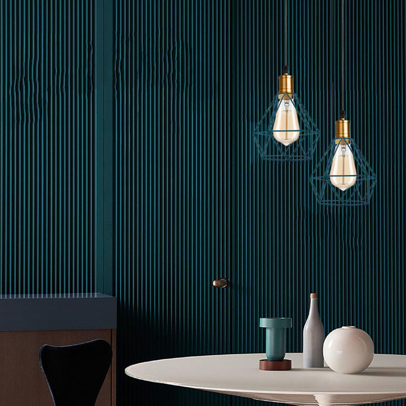 Braylene 1 - Light Black/Gold Single Pendant, Blue