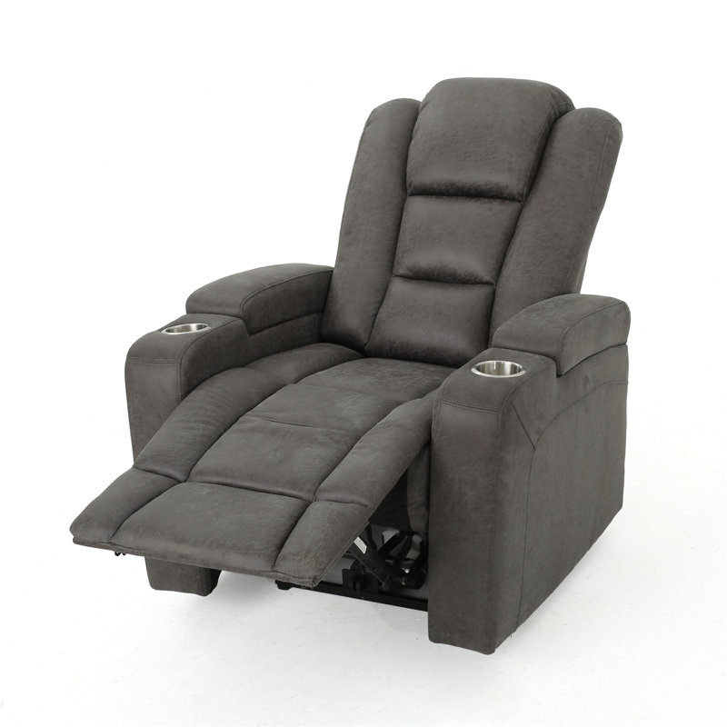 Fauteuil inclinable standard 33 po de large avec rangement pour accoudoirs et port USB