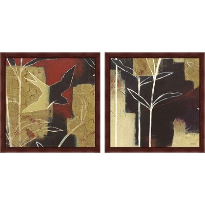 Sun Stems Tile By Kathrine Lovell, Framed Art (Set Of 2) -  Red Barrel StudioÂ®, 4F62D34E475A42EA9F0E841CFCC81D10