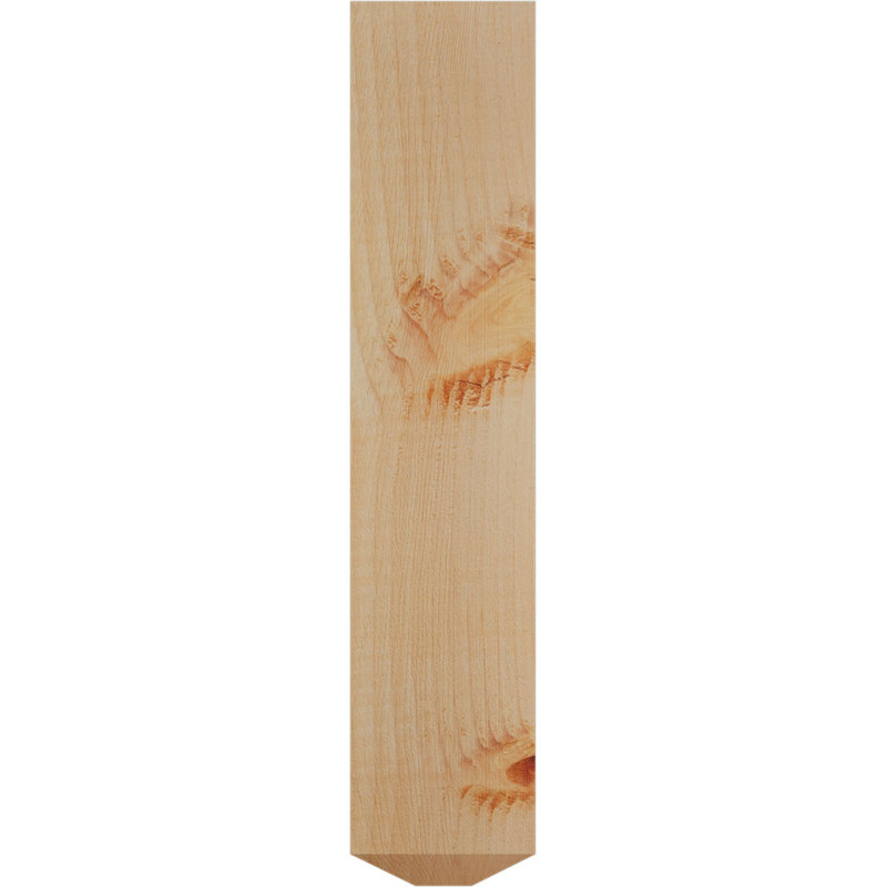 Support de fer simple de 2 po d'épaisseur Tristan, Sapin de Douglas l 3 1/2 po x T 4 po (lisse), 18"H x 15 1/2"D