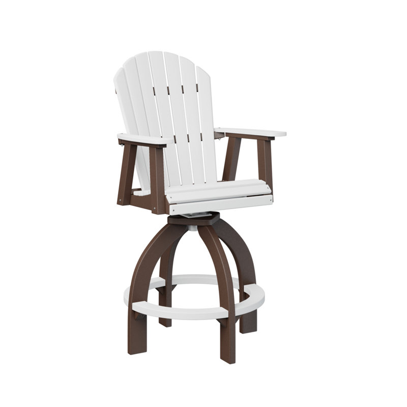 Très grand fauteuil pivotant 30 po Berlin, Chocolat / Brun, Blanc