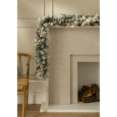 WINTER SOLSTICE - 6ft Garland with 100 Warm White Lights