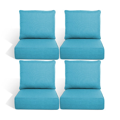 Outdoor 6'' Replacement Cushion Set Seat / Back Cushion