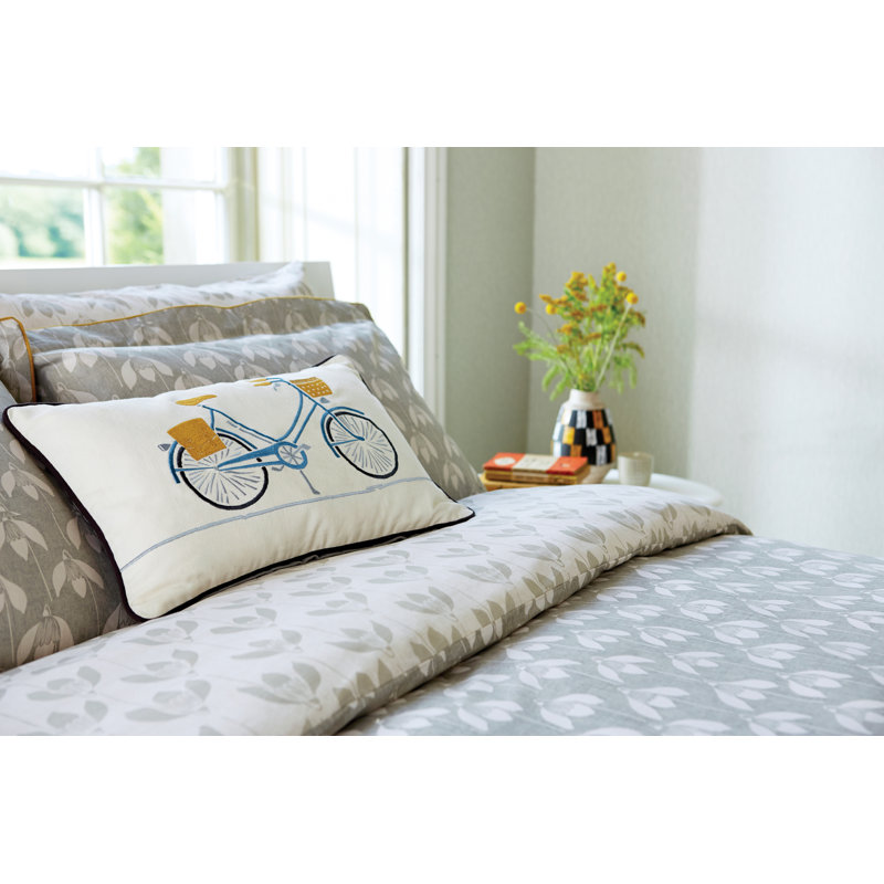SNOW DROP Cotton Floral Duvet Cover