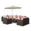 Yancey 5 Seater Rattan Corner Sofa Set