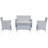 Mckeever 4 - Person Patio Conversation Set with Cushions-14934139