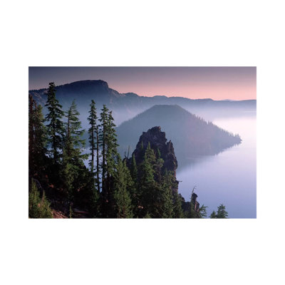 Wizard Island In The Center Of Crater Lake, Crater Lake National Park, Oregon by Tim Fitzharris - Wrapped Canvas Print