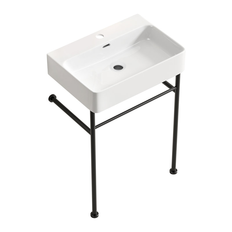 Lavabo de salle de bain autoportant 24 po * 16,5 po * 34,65 po