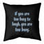 Housse de coussin en lin Make Time For Laughter-467462780-467462777