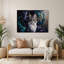 Cats Foldex, art mural gris en métal-1909027471