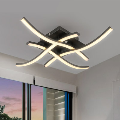 4-Light Semi Flush Mount