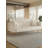 71 inch convertible love seat sofa, American retro beige velvet, suitable for small living room, bedroom, office-868576201