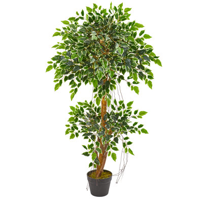 Arbre de ficus artificiel 42,5" en pot