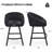 Bar Stools Set of 2,Upholstered Bar Stool with Back, 27 inch Height Counter Height Barstools for Home Kitchen Island-1817777174