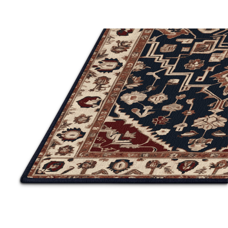 Tapis mauve lavable à la machine, Rectangulaire 2 pi x 3 pi