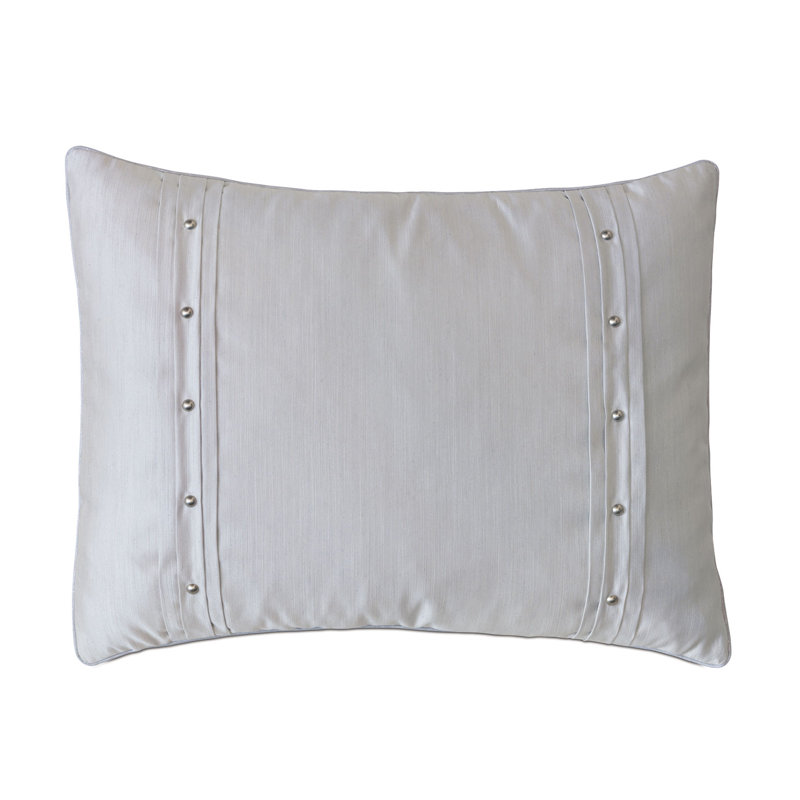Vionnet Lucent Polyester Zipper Sham, Standard, Lucent Silver