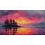 Décoration murale amovible Sunset Birds Island-1775957354-1775957356