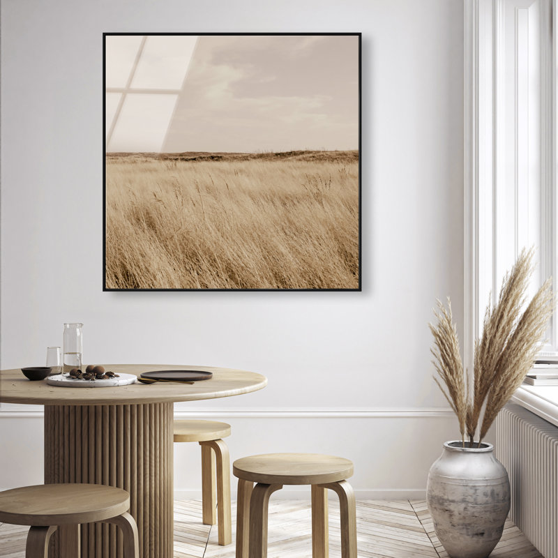 Golden Nature Print by Oliver Gal, 41" H x 41" W, Black Floater Frame