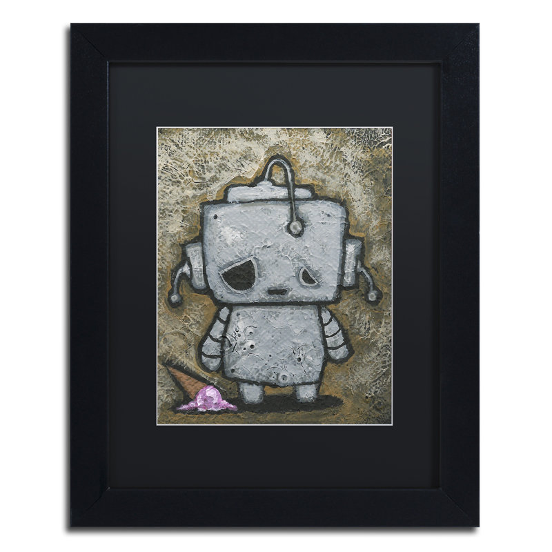Jonati Weebot-Icecream 'Craig Snodgrass, reproduction d'art encadrée, H 14 po x l 11 po x P 0,5 po, Noir