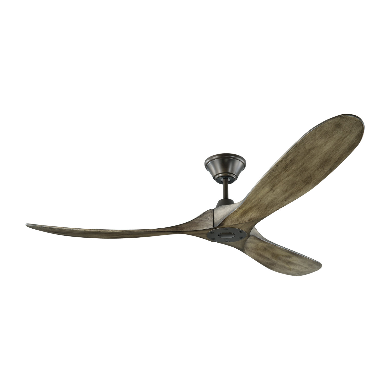 Obsidian Ceiling Fan, Aged Pewter with Light Grey Weathered Oak Blades, 60"