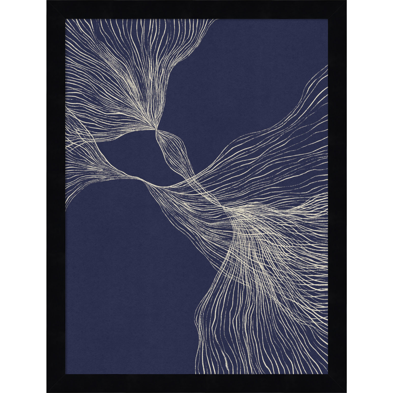 Interaction 1 by Alisa Galitsyna, Black, 17" H x 13" W x 1" D