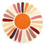 Mignon tapis lavable à la machine Sunburst-555790919