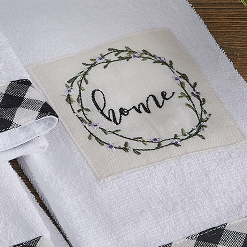 Ensemble de 2 serviettes de chambre en éponge Cerra