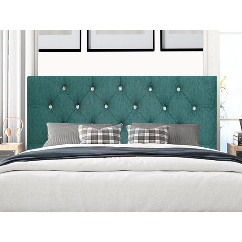 Lechlade Upholstered Headboard, Single (3'), Crushed Velvet Cream