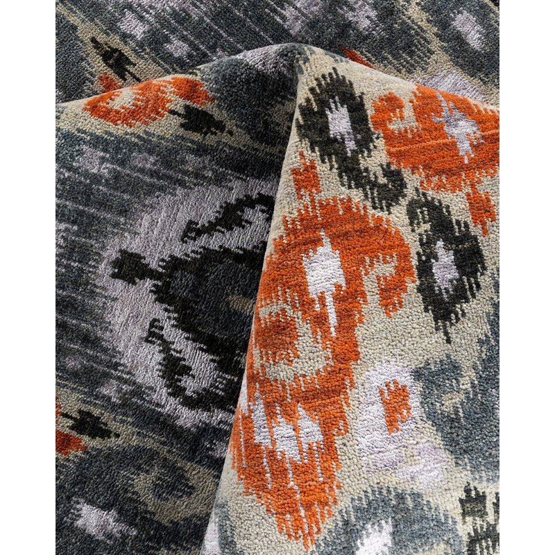 Overdyed One-of-a-Kind 9' 1" X 12' 4" Hand Knotted Area Rug
