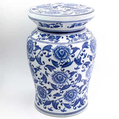 Tabouret sur pied 18 po Blue Garden