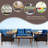 Gravesend Wicker 4 - Person Patio Conversation Set with Cushions-564462361