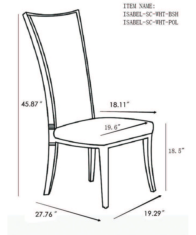 Elegant High-Back Gray Faux Leather Side Chair with Stainless Steel Frame