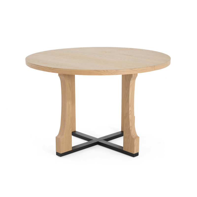 48" Round Dining Table, Natural Ash