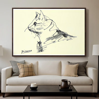 Cat (Le Chat), c. 1961-Pablo Picasso-Framed Gallery Wrapped Canvas
