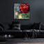  «Rouge from the garden 1» par Art Licensing Studio, art mural en verre acrylique, 36 po x 36 po-918154033