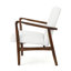 Fauteuil club moderne en similicuir Mid Century