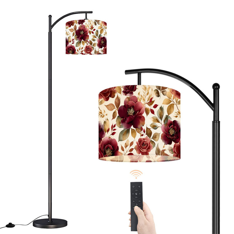 Lampe sur pied avec abat-jour réglable Arc