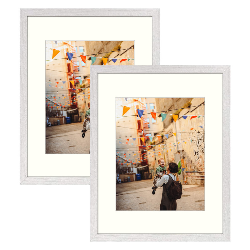 Cadre photo Dreketi, Argent, 16 po x 20 po emmêlé à 11 po x 14 po